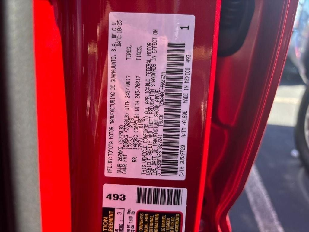 2025 Toyota Tacoma SR5