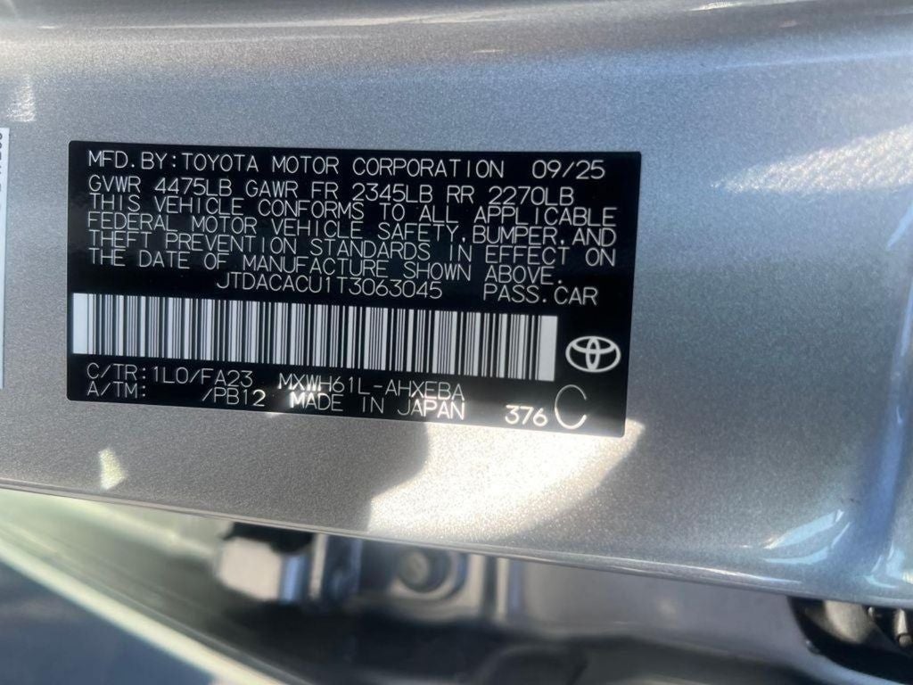 2026 Toyota Prius Plug-In Hybrid SE