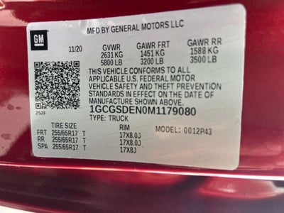 2021 Chevrolet Colorado Z71