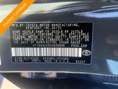 2025 Toyota Camry SE