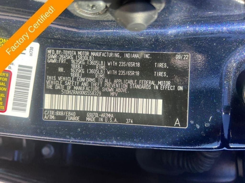 2022 Toyota Highlander XLE