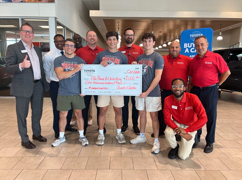 Toyota of Montgomery is Gold Sponsor for the Pike Road High School Wrestling Team