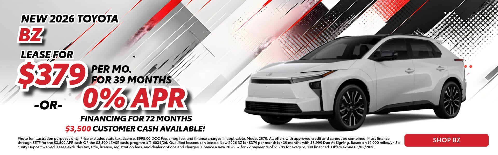 NEW 2026 TOYOTA BZ