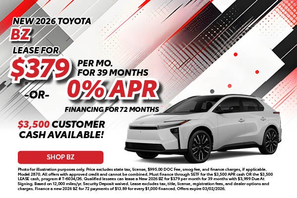 NEW 2026 TOYOTA BZ