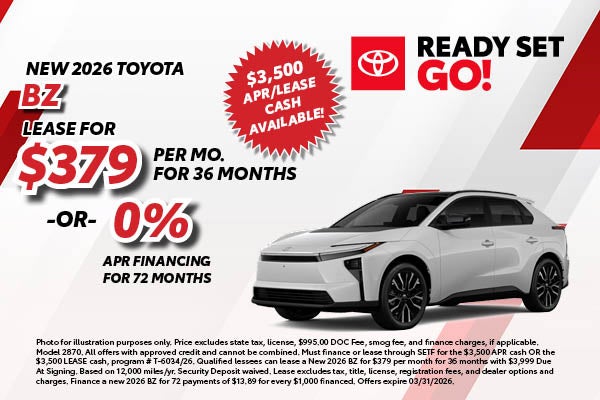 NEW 2026 TOYOTA BZ