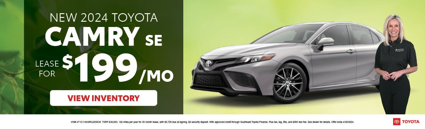 2024 camry lease for $199/mo